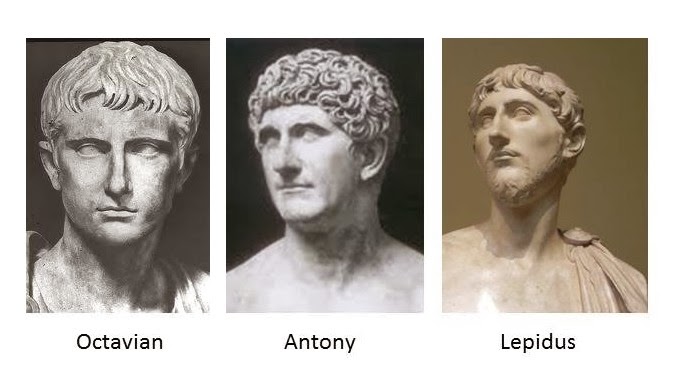 Octavian, Antony, and Lepidus